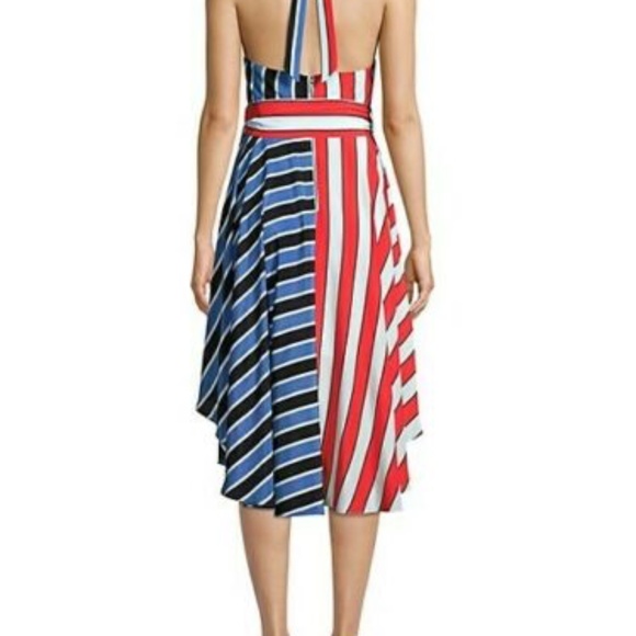 Alice + Olivia Tie Waist Silk Dress 6 - Picture 2 of 6